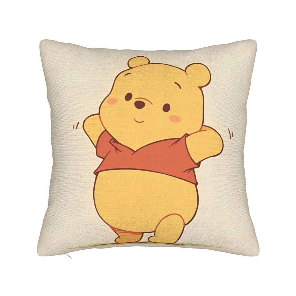 Winnie The Pooh Square Pillowcases Polyester Bed Car Cute Honey And Bee Cushion Case Cool Decor Throw Pillow Case 45*45
