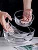 Wawo Heber Japanischer Stil Transparentes Glas Salatschüssel Set