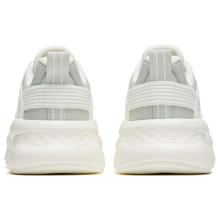 Anta Unrestrained Shock Absorption Non-Slip Durable Low-Top Sports Casual Shoes Women Sneaker White Gray Green 922328823-3