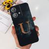 For Motorola Edge 40 Neo Case 26 Letters Black Pink Pattern Back Case For Moto Edge 40 5G 40Neo Soft TPU Silicone Stylish Bumper
