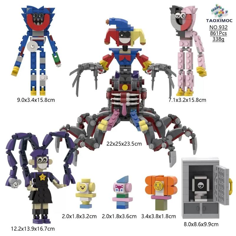 Moc Bobble Game Time 5 Joker Spidert Building Block Assembly Small Particle Figurine Model Ornament Handmade Toy
