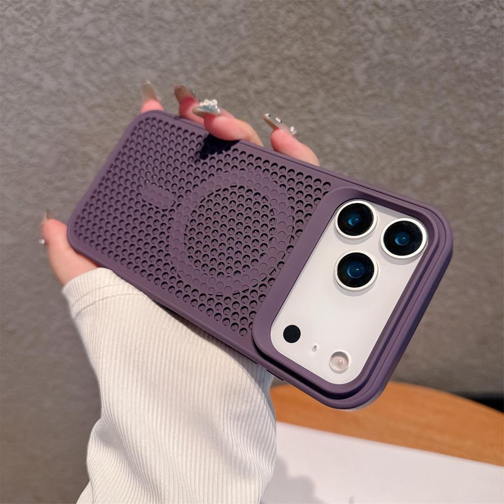 Honeycomb Heat Dissipation Magnetic Wireless Charging Case for IPhone 17 16 Pro Max 14 15 Plus 13 12 17 Air 11 for Magsafe Cover