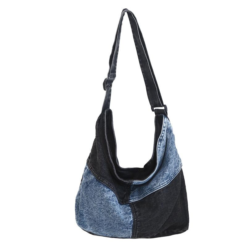 Lässige Denim-Tasche, weibliche Studenten-Umhängetasche, Jugend-Umhängetasche