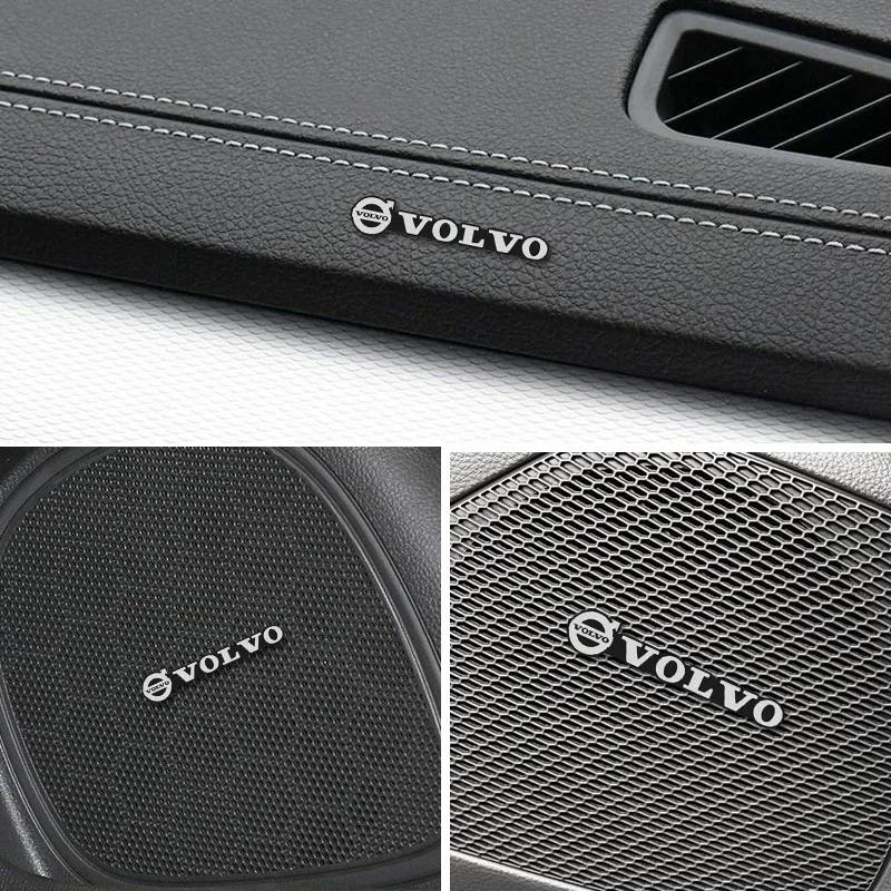 2/4/10 Pezzi 3D Adesivo Decalcomania Emblema Altoparlante Stereo Audio per Auto Accessori Per Volvo XC60 V40 XC40 V60 XC90 S60 V70 S90 CX70 V90 EX90