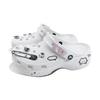 Crocs Classic Platform Clog EVA Meow Fun Shoes Hand-Painted Robot Cat Classic Cloud Dok Girly Cute Hole Shoes Women's White