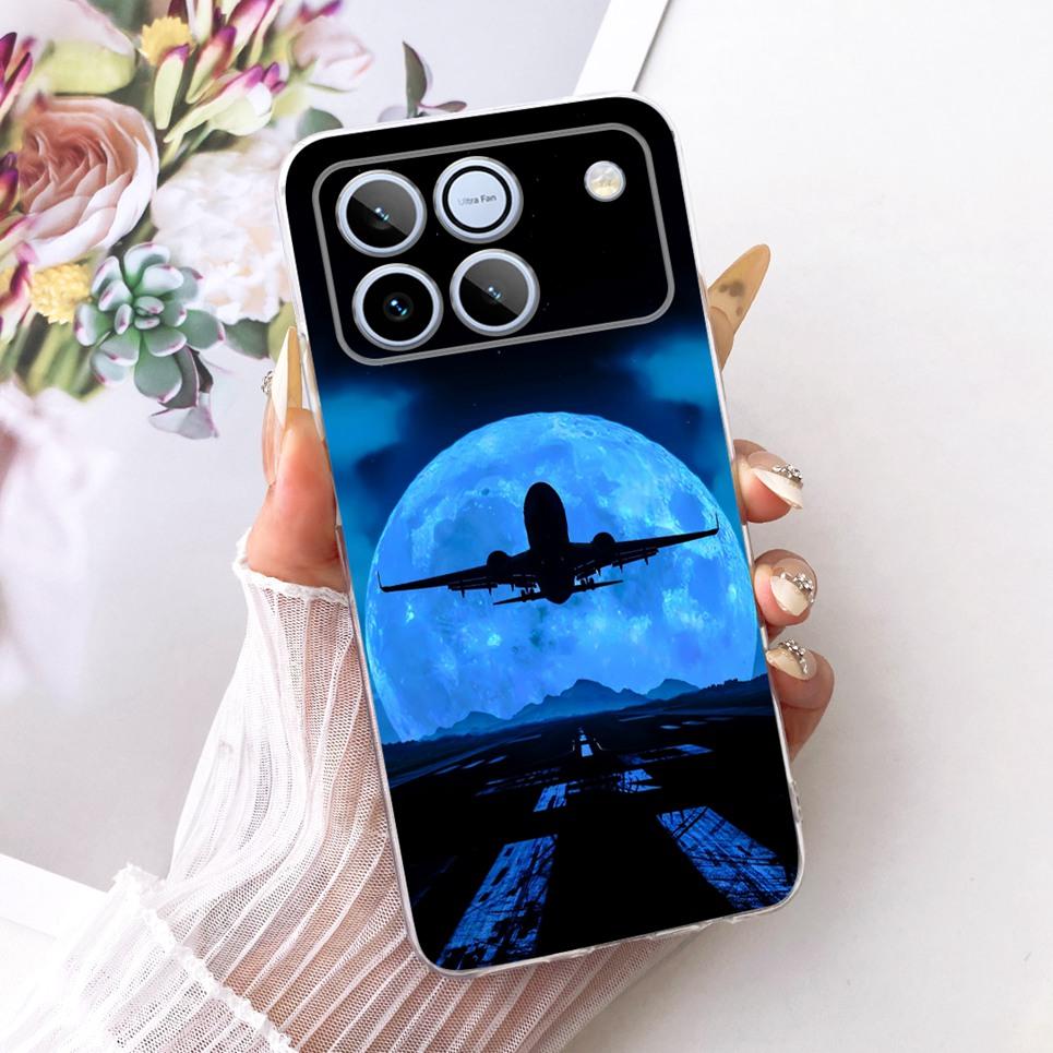 Bow Love Heart Pattern Cute Cat Phone Case For Honor Win 5G Casing Soft TPU Silicone Shockproof Back Cover Transparent Capa