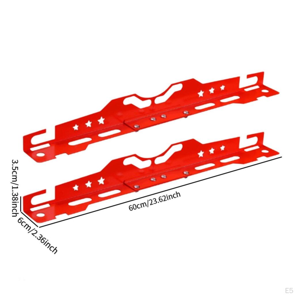 2 stk Kraftige Hjulstillingsverktøy Tåvinkelverktøy Plater Dekkreparasjon Aluminiumslegering for