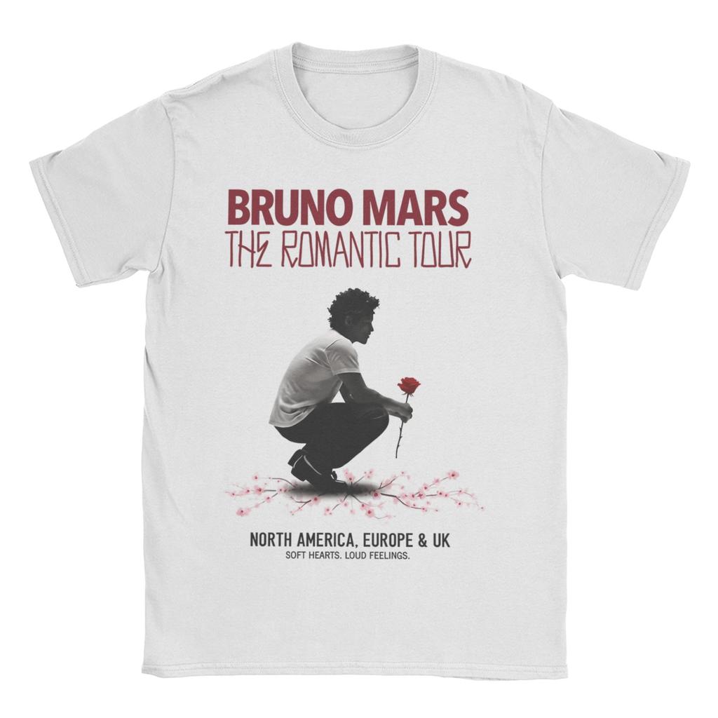 Bruno Mars Vintage 90S Unisex Women T Shirts Leisure Tees Short Sleeve Crewneck TShirt 100 Cotton Gift Tops