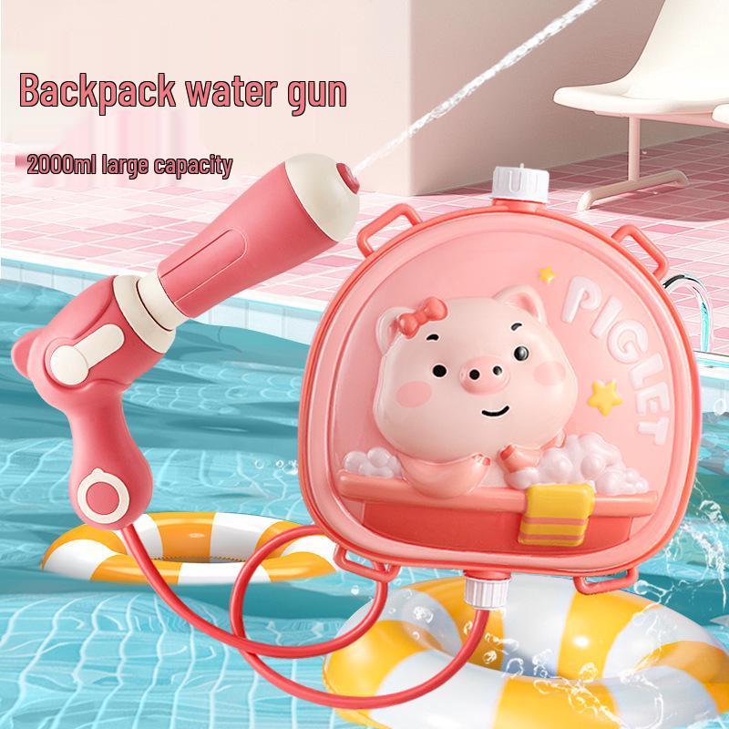 Kids' Cat Backpack Water Gun Toy – Outdoor Fun Splash Battle