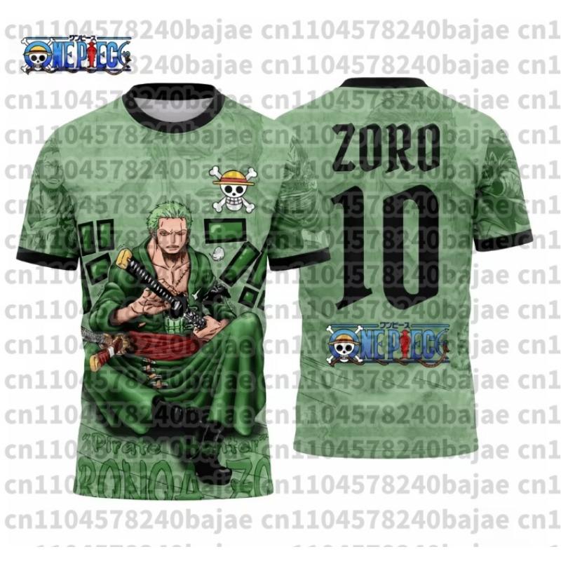 2026 One Piece Graphic T-shirt Japanese Anime Football Jerseys Sports Dry Quickly T-Shirt Children's Clothing Tee