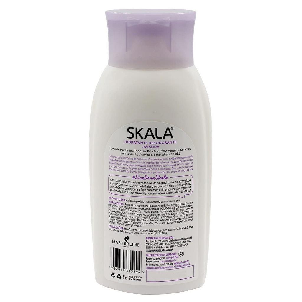 Skala Hydrating Body Lavender 400ml Cream, Flower,