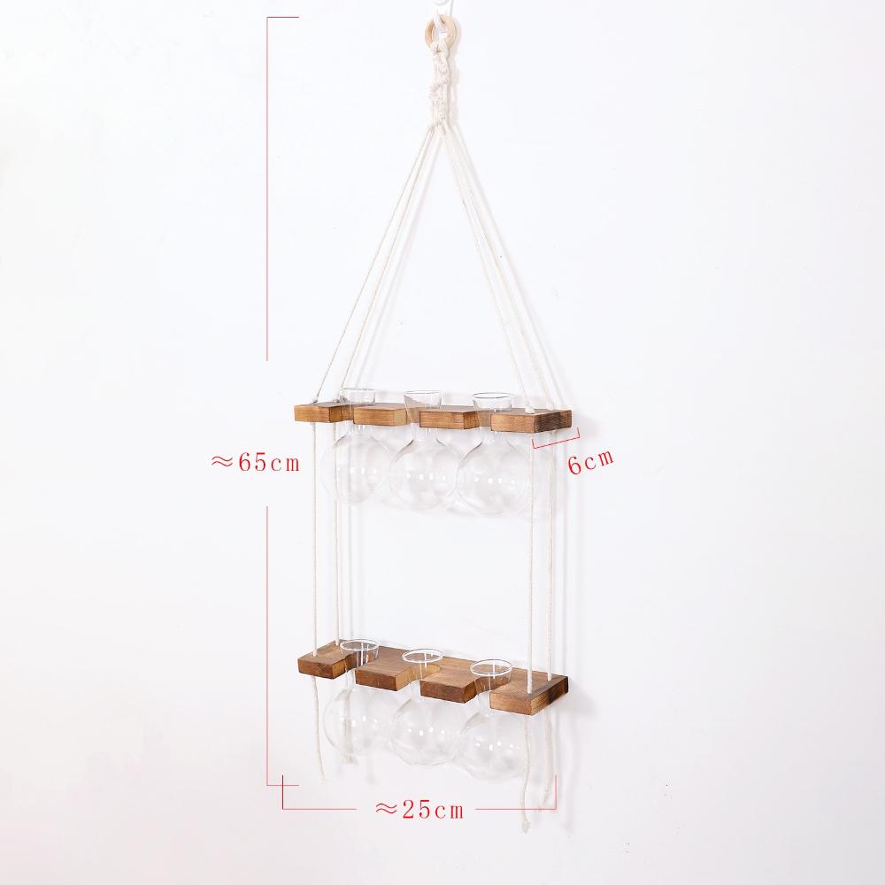 Creative Hydroponic Plant Wall Hanging Glass Vase Garden Wall Decor Flower Arrangement  Home Decoration Party Gift Vase