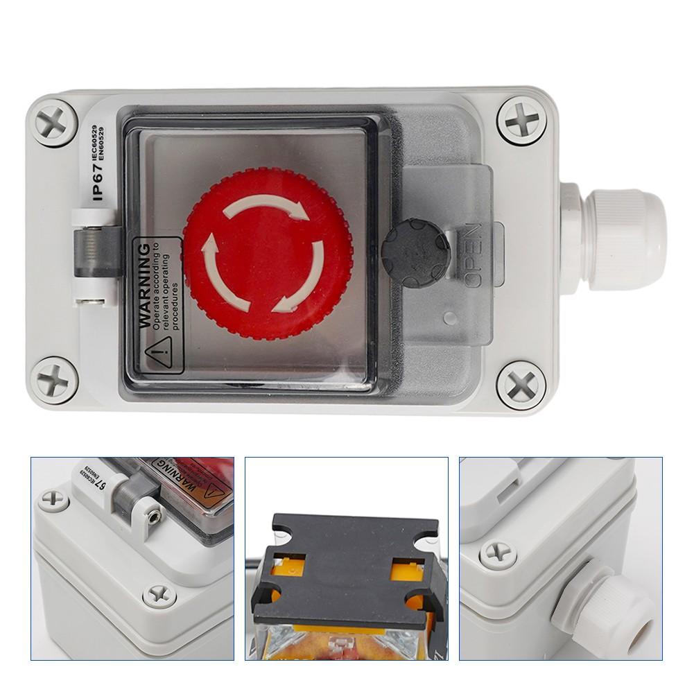 Stop Button Box Switches Waterproof 130*80*100mm Button