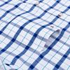 Herren 100% Baumwolle Mehrfarbig Kariert Oxford Hemden Kurzarm Regular Fit Kragen Freizeit Button-Down-Hemd mit Tasche