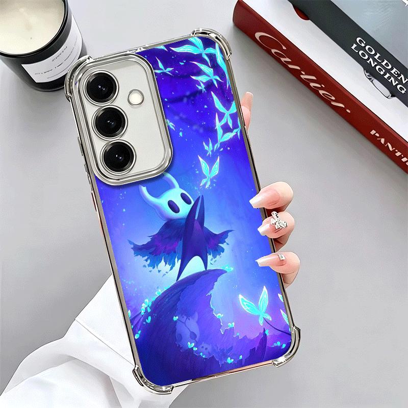 

H-Hollow K-Knight Game Plating Phone Case For Samsung A17 A07 A37 A57 A16 A56 A15 A55 A14 A54 A13 A53 A26 A36 A25 A35 A24 A34 A2 Samsung A05S