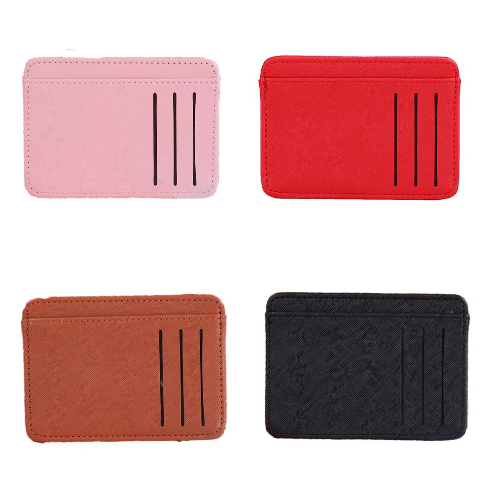 For Men Classic Solid Color PU Leather Purse Wallets Money Bag Women Coin Purse Korean Card Holder