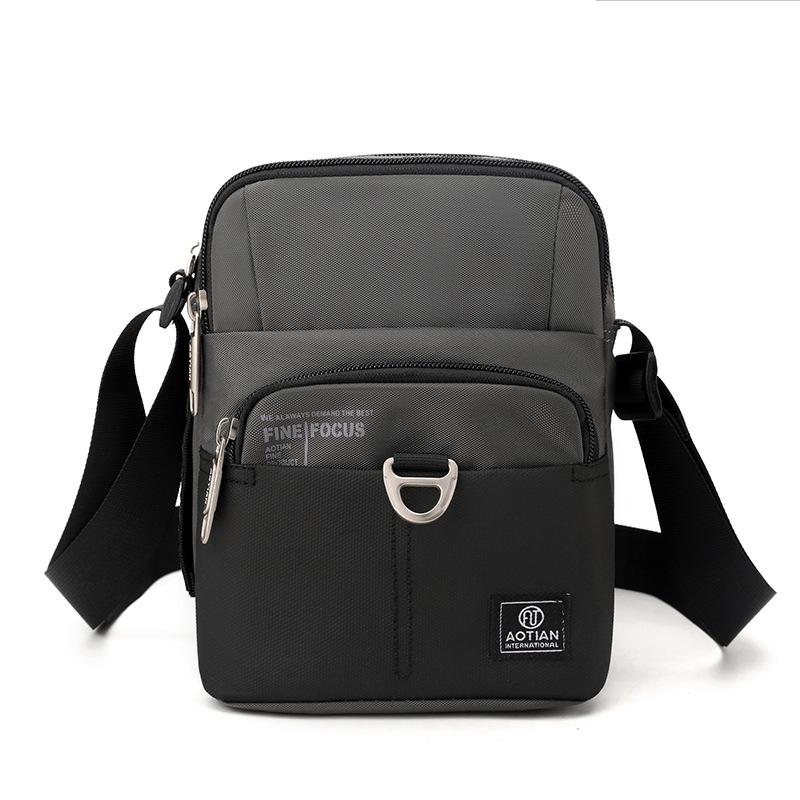 Men's Outdoor Small Bag Oxford Shoulder Crossbody Bag Mobile Phone Bag