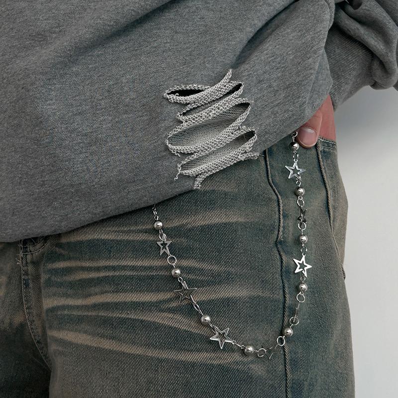 Vintage Personalized Goth Punk Spider Waist Chain For Men Punk Jeans Pants Chain Hip Hop Dancers Pants Decoration Chain Gifts