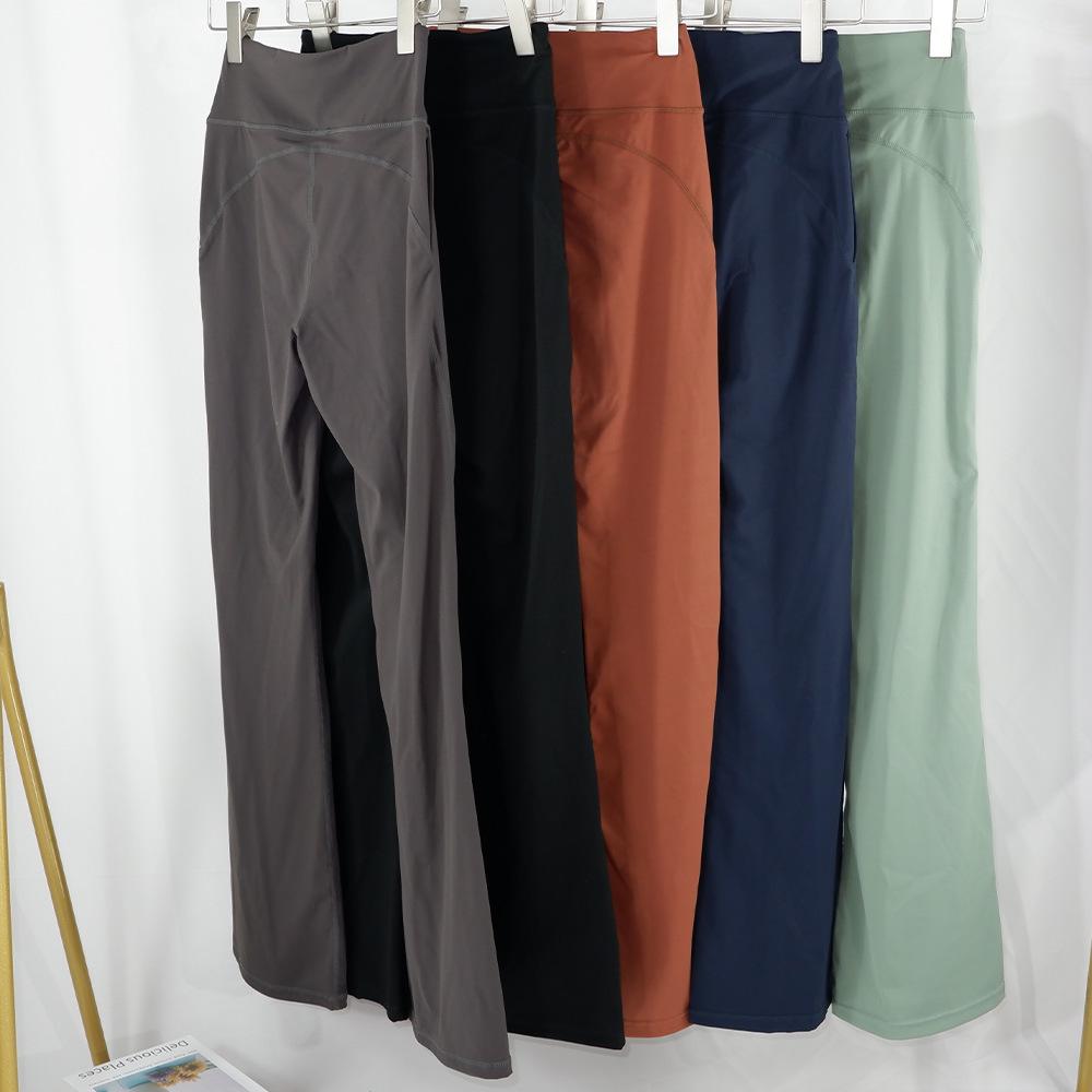 Luxe Groove Flare Yoga Pants - High Waist, Wide Leg, Hip-Lifting, Women's Lycra Micro Flare