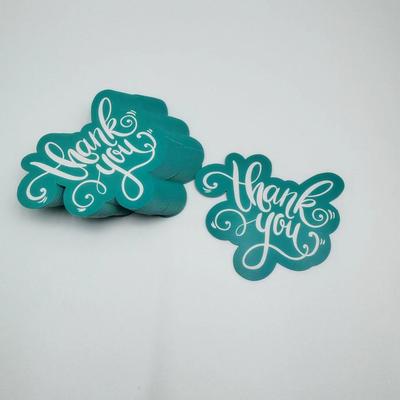 50 Folhas/pacote, Único, Cartão de Agradecimento, Pequeno Negócio, Cartão de Agradecimento Verde, Decoração de Festa, Cartão de Agradecimento Comercial, Etiqueta de Decoração de Casamento