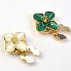 Blumenknopf-Abdeckung Damen Blumiger Knopf-Clip-Abdeckung Abnehmbar Dekorativ Ohne-Nähen Knopf-Abdeckung für Hemden Blusen Knöpfe