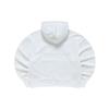 FILA Fusion Logo Print Loose Fit Cropped Hoodie Retro American Sweatshirt Women hoodies White T11W213203F-WT