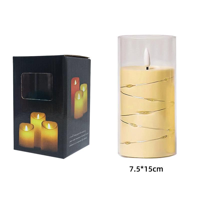 LED Remote Control Swing Candle Lamp for Hotel & Wedding Decor - Smokeless Atmosphere Lighting