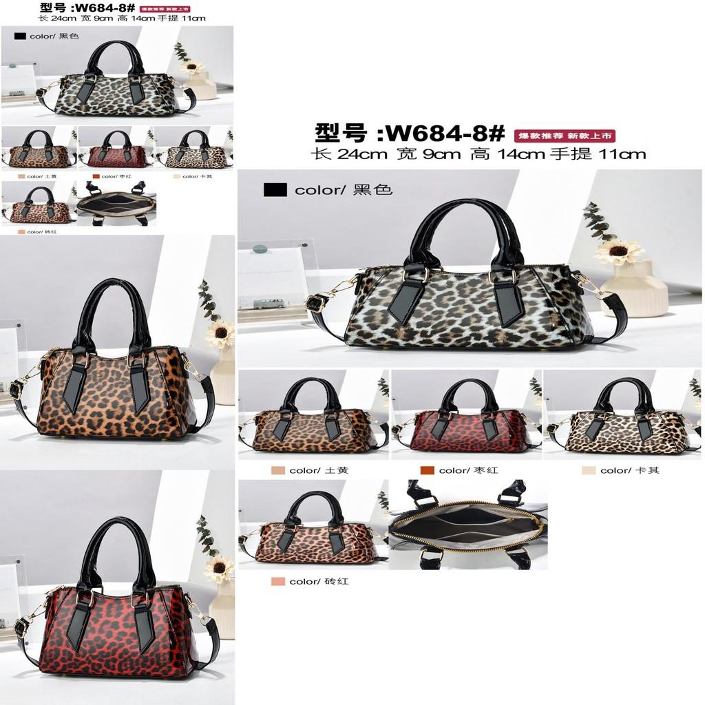Fashionable Leopard Print Pu Pillow Bag With Versatile Color Options For Modern Women