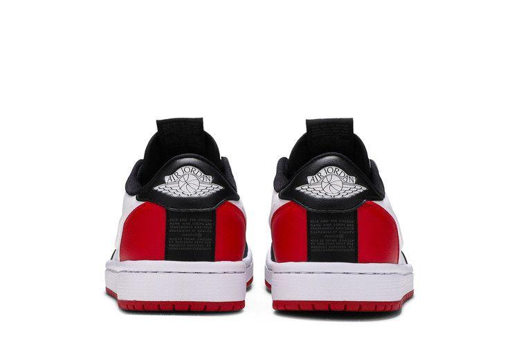 Women's Sneakers Nike Jordan 1 Retro Low Slip Black Toe (Women's) White/White-Gym Red-Black