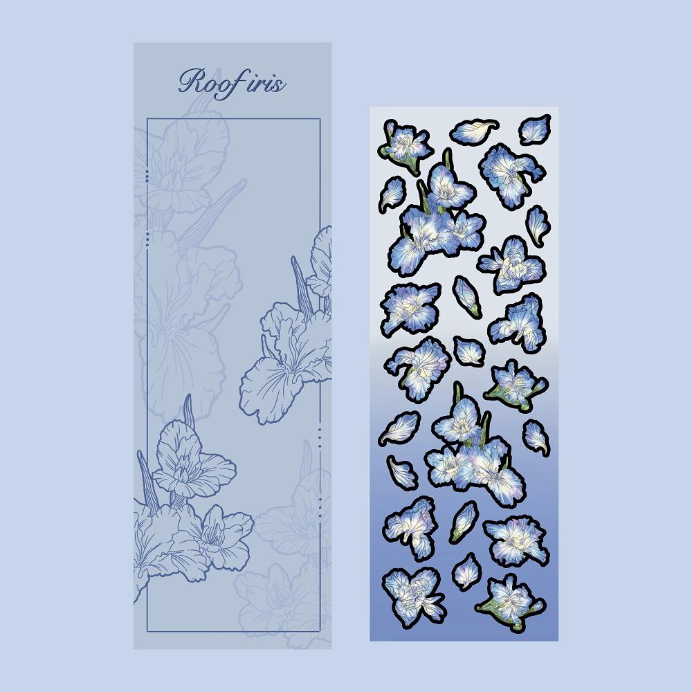 Лазерные наклейки Iris Ins корейский стиль Guka Handbook DIY украшения Креативные — фото 3