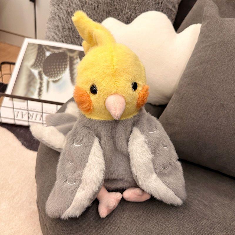20CM Cute Parrot Hand Puppet Toy Ventriloquism Performance Little Bird Enlightenment Children's Watch Learning Performance Doll