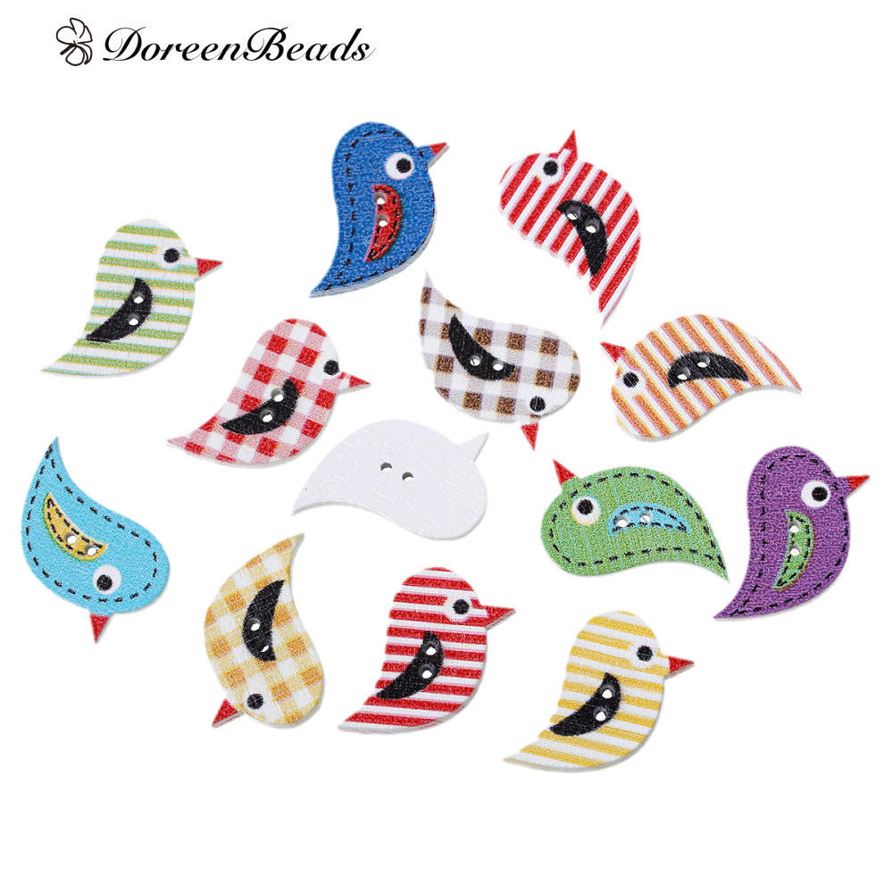 50PCs Wood Sewing Buttons Heart Love 2 Holes Mixed Scrapbook 7//8/"x 5//8 21mm