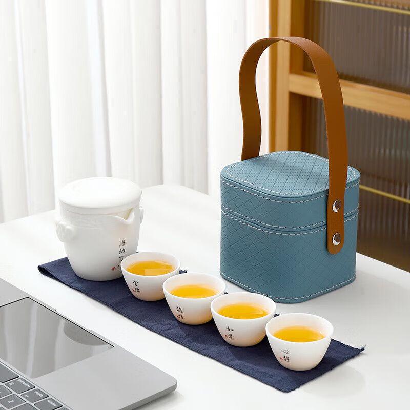 

Portable Ceramic Kung Fu Tea Set