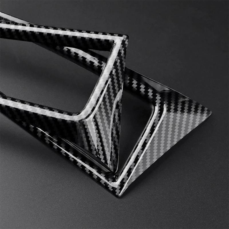 ABS Carbon Fiber Sticker For Subaru Crosstrek 2024 Impreza 2024 Car Interior Trim Central Control Air Outlet Cover Accessories.