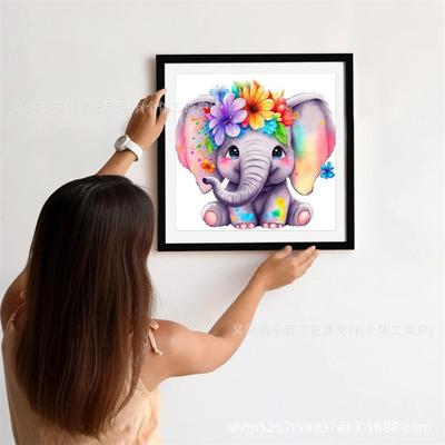 Adult Animal Diamond Painting, Cute Animal Diamond Painting DIY Diamond Dot Cow Panda Decorative Painting