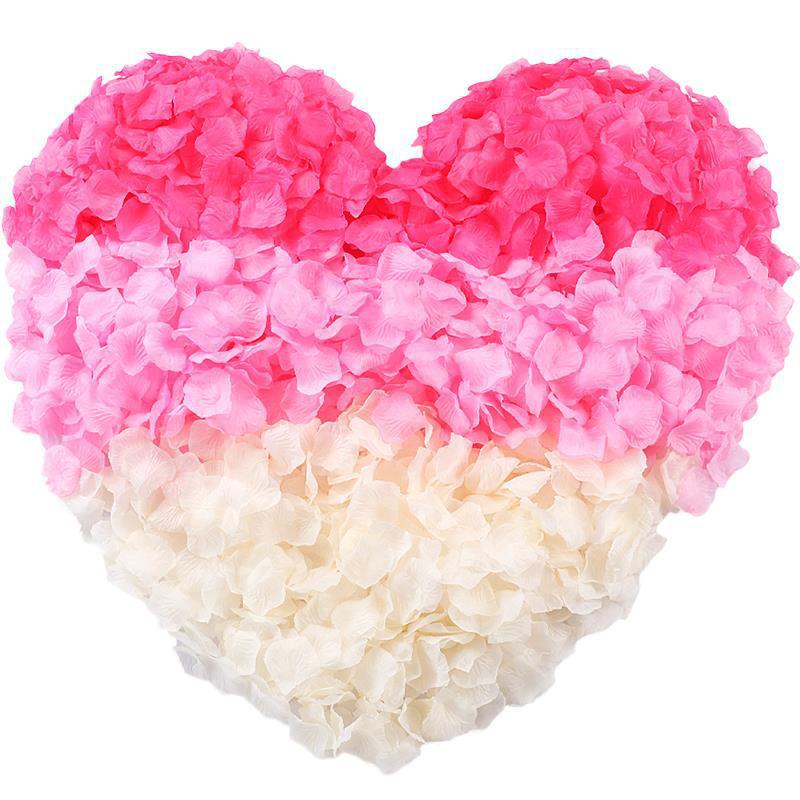 Non-Woven Fabric Artificial Rose Petals for Weddings—1 Jin Pack for Decorating Weddings and Rooms