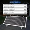 RVPOZWER 100W 12V Solar Panel 12BB Monocrystalline High Efficiency Module for Roof Mount Off Grid Power System Wholesale 4