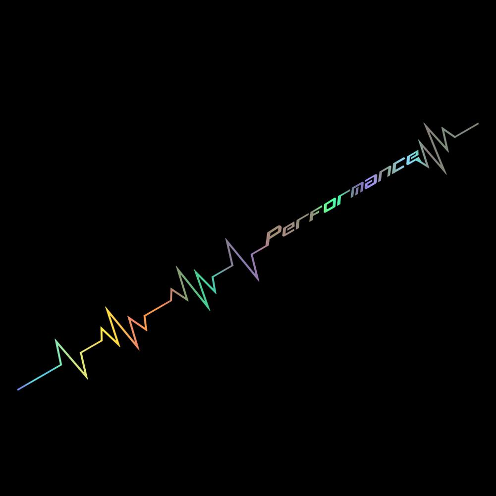 

56см Виниловая Светоотражающая Наклейка на Автомобиль Линия Пульса Декор на Лобовое Стекло Бампер Капот Наклейка Украшение Автомобиля