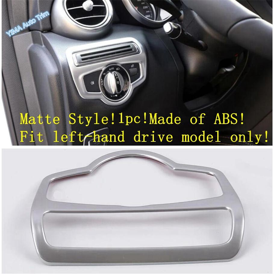 Matte Interior Accessories For Mercedes-Benz C Class W205 2015 - Seat Adjustment / Head Lamps Button / Cup Cover Trim