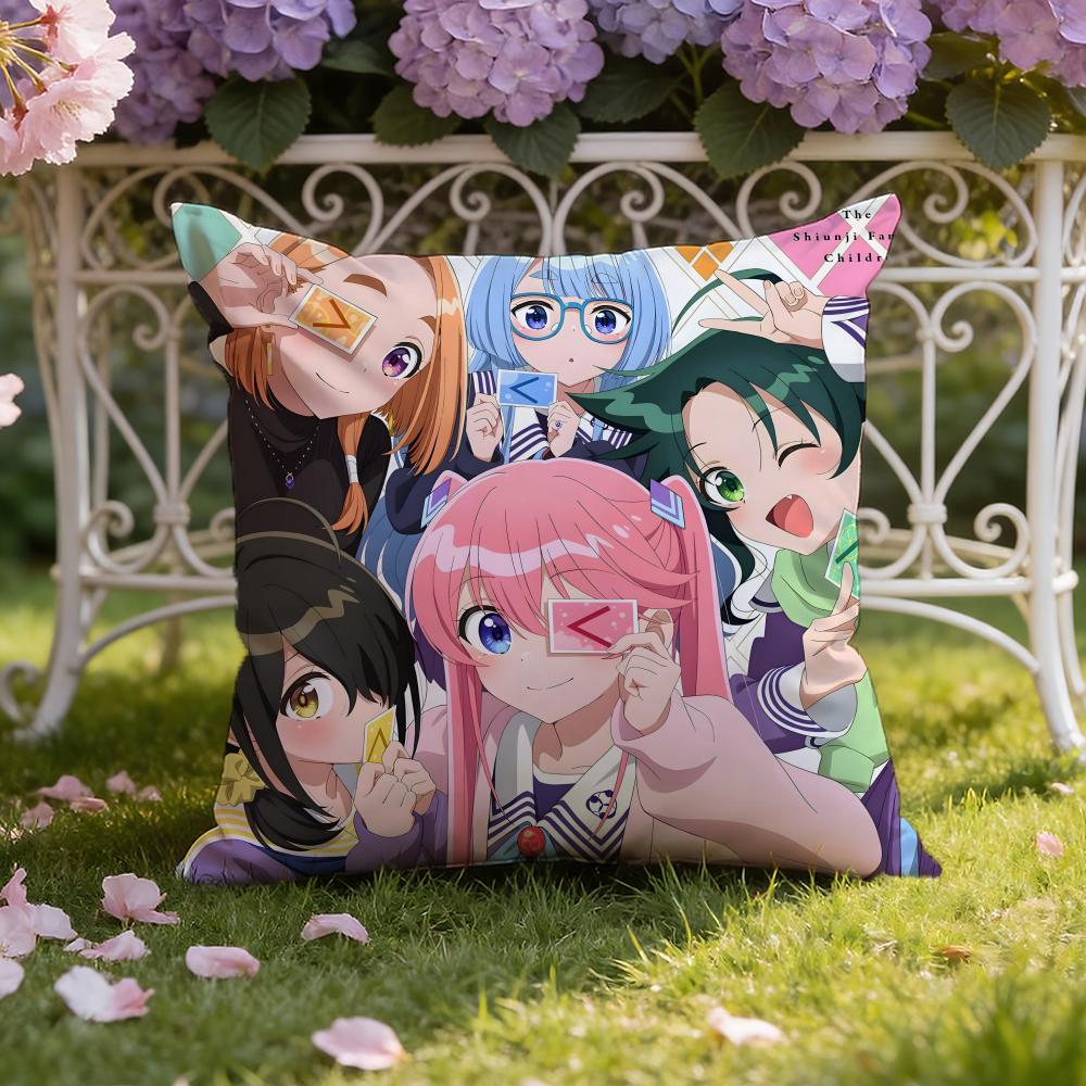 S-Shiunji ke no kodomo tachi Anime Cushion Cover Home & Car Dual-Scene Pillow Cover: Reversible for Premium Comfort