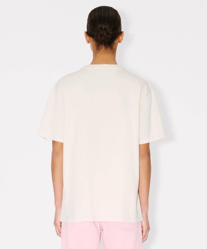 KENZO Women'S Kenzo Bokeh Heart Loose Fit Ivory Short Sleeve T-Shirt_K265Awt702Ivx
