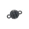 ZHUKOU 6MM Brass Inlaid Zircon Round Magnet Connection Buckle Bead Water Diamond Pendant Jewelry Making Buckle Accessories:VK265