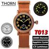 THORN T013 Retro Luxury Watch Sapphire Bubble Glass ST1700 Movement Luminous 5Bar Waterproof 36MM Men's Mechanical Watch