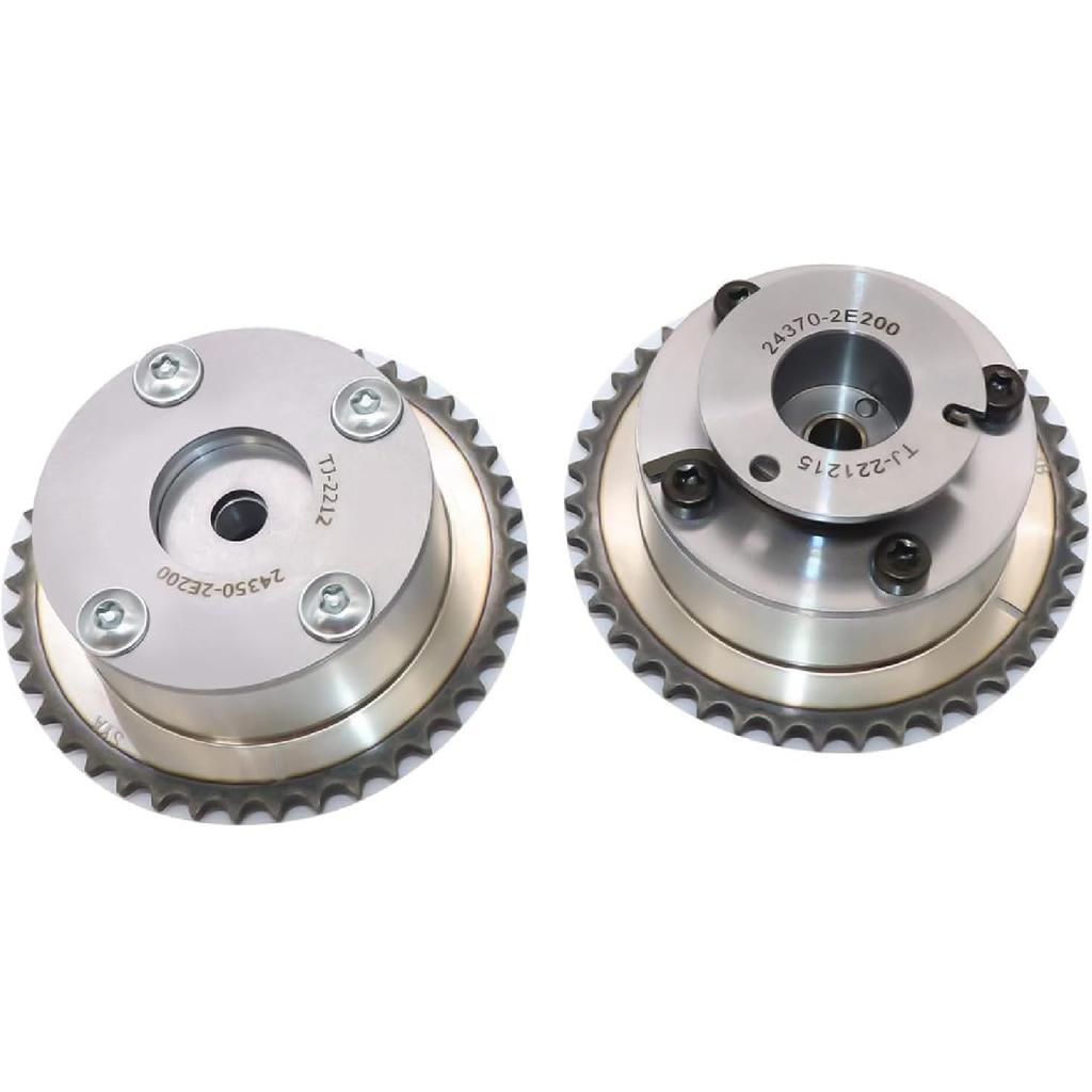 FZJDSD Intake & Exhaust Camshaft Phaser Adjuster Actuator CVVT Gear Compatible with Hyundai Elantra Tucson Sonata 2014-2021 Compatible with Kia Forte
