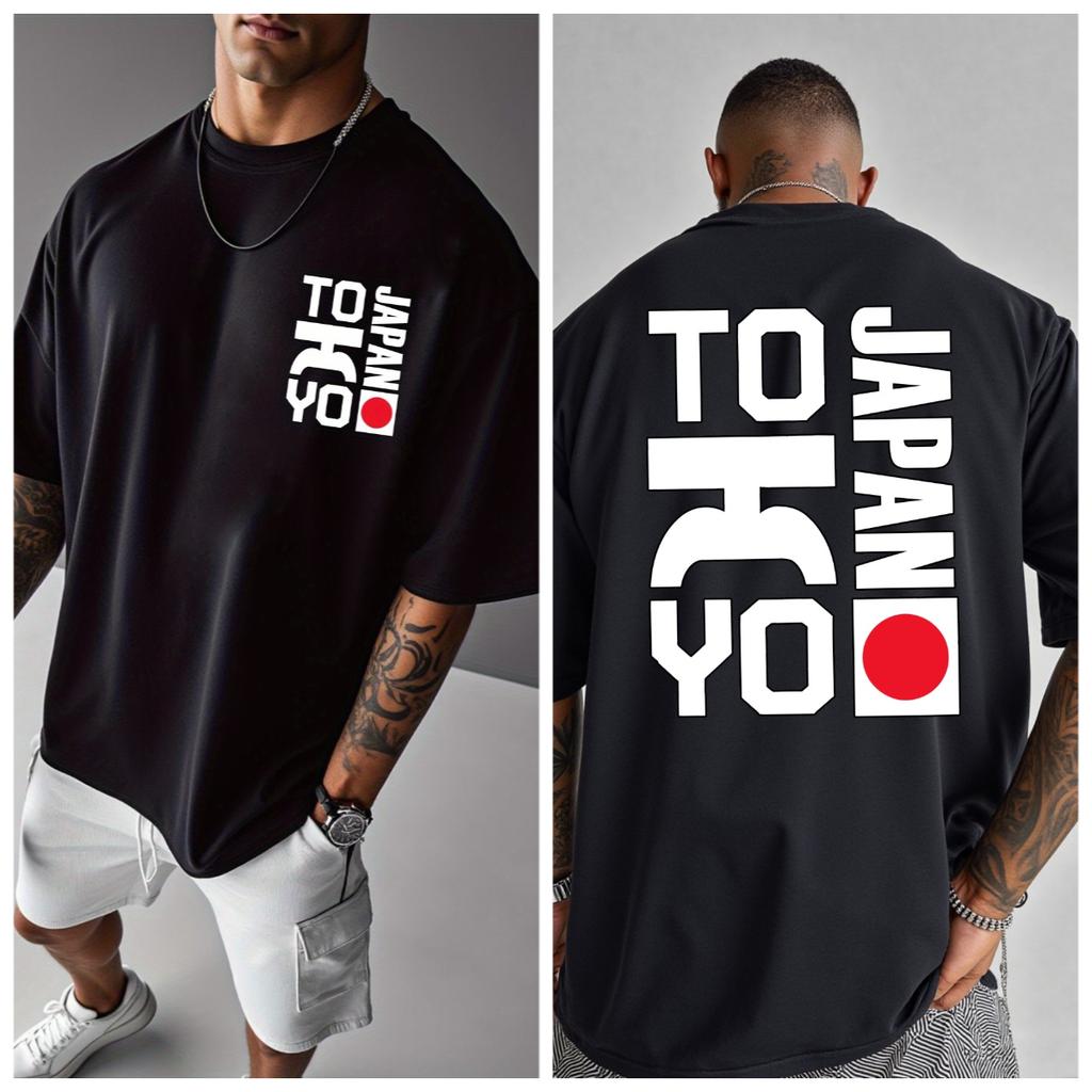 JAPAN TOKYO Japanese Graphic Gothic Men's Women T-shirt Streetwear Oversize Casual Gift Cotton