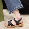 Feiern Sie 2025 Sommer Neue Flache Sandalen für Damen für Draußen Casual Weiche Sohle Schuhe Damen Kreuzband Sandalias Mujer
