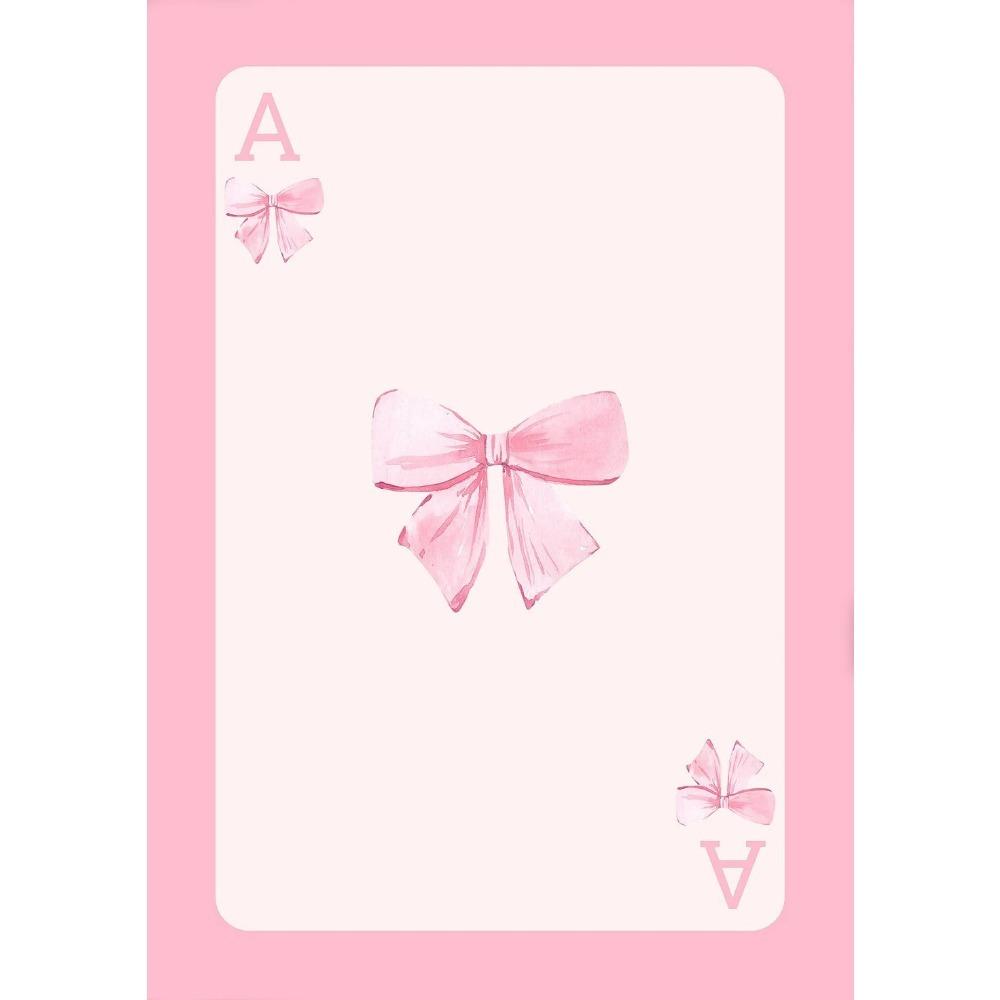 Pink Bows Canvas Painting Wall Art Cherry Disco Ball Zebra Poster Preppy Girl Room Home Decor 21X30CMNo Framed