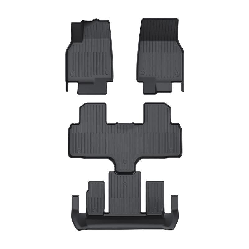 Tesla Model Y 6-Seater TPE Dirt-Resistant Floor Mats with Metal Pedals