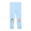 Girls Knitted Bottoms Summer Thin Blue Children'S Trousers In Small Children Trousers External Wear