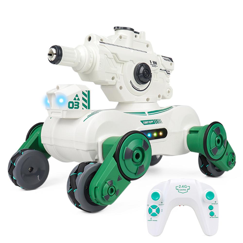 

JC013 2.4G RC Механический Боевой Пес Полный Привод Игрушка с Водяными Пулями, Одиночный Контроллер (Сертифицировано CE/CPC/EN71/ASTM) White